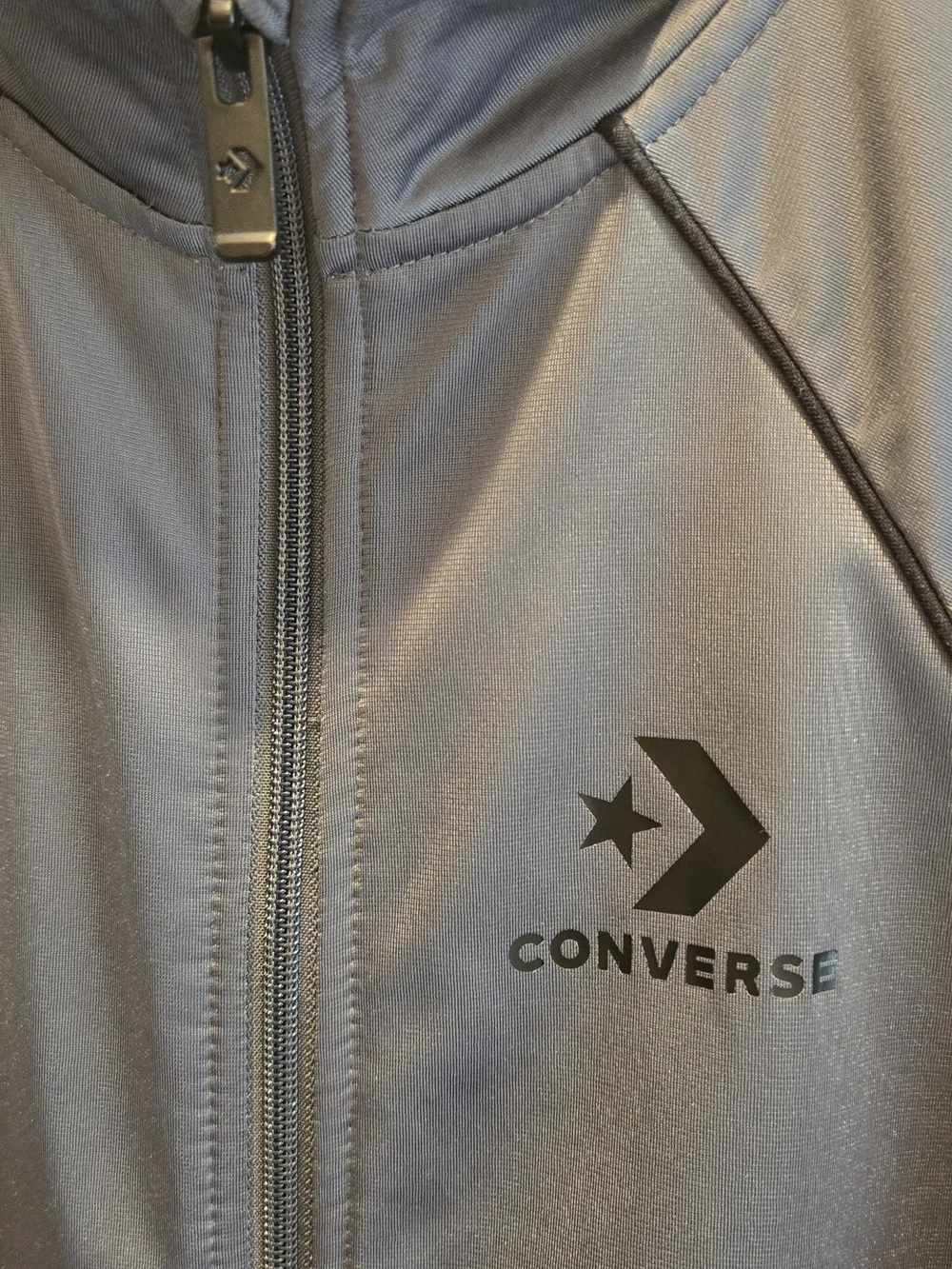 Converse Dark Gray Full-Zip Performance Jacket